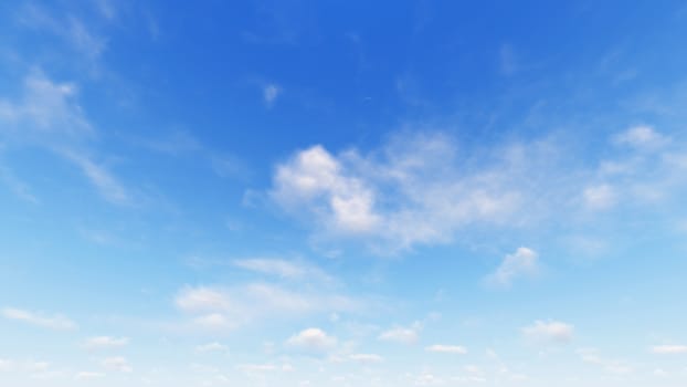 Cloudy blue sky abstract background, blue sky background with tiny clouds, 3d rendering

