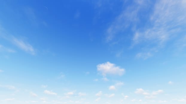 Cloudy blue sky abstract background, blue sky background with tiny clouds, 3d rendering

