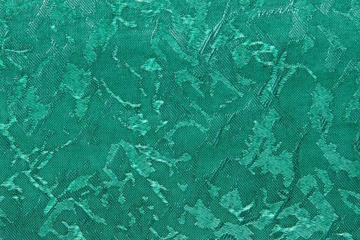 Green Fabric blind curtain texture background can use for backdrop or cover