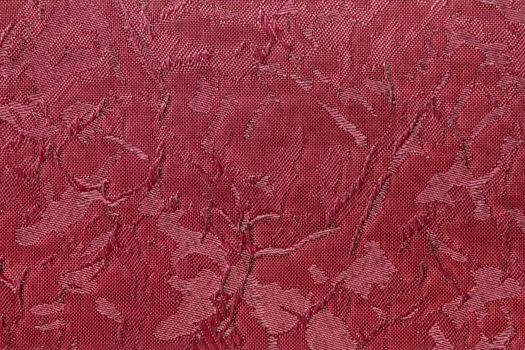 crimson red Fabric blind curtain texture background can use for backdrop or cover