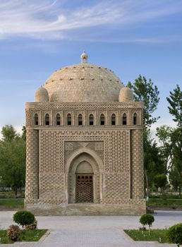 Ismail Samanid Mausoleum in Bukhara, ancient city in Uzbekistan
