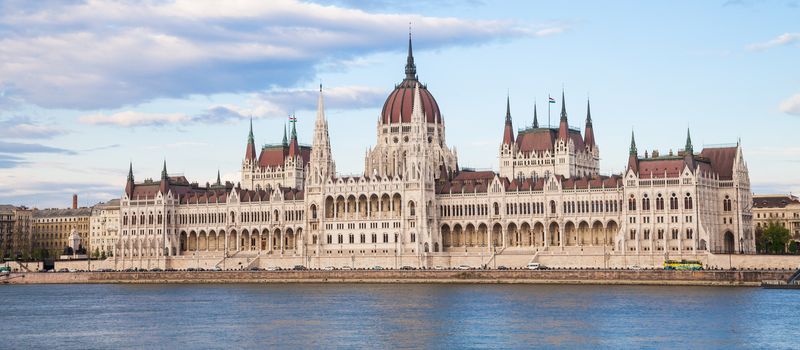 The Hungarian Parliament Building, a notable landmark of Hungary and a popular tourist destination of Budapest.