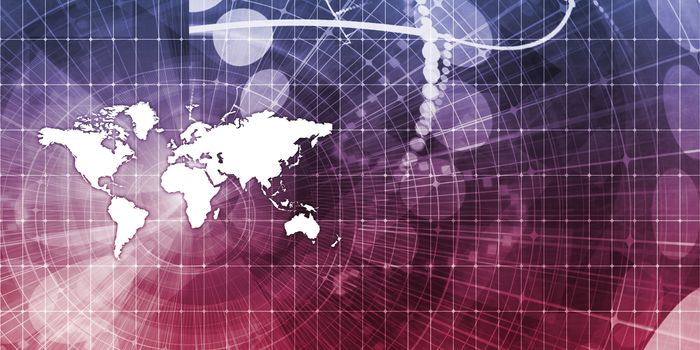 Global Trade Business as a Map Concept Art