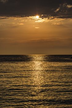 Sunset over Porto Katsiki (Lefkada island-Greece). One of the most impressive beaches from Lefkada is Porto Katsiki.