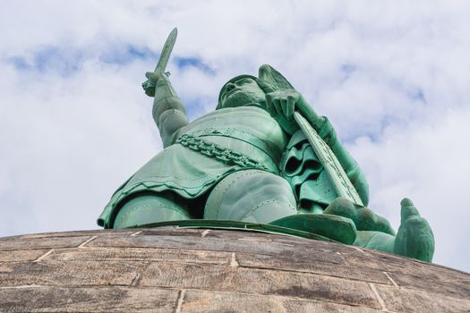 Statue of Cheruscan Arminius in the Teutoburg Forest near the city of Detmold, Germany.