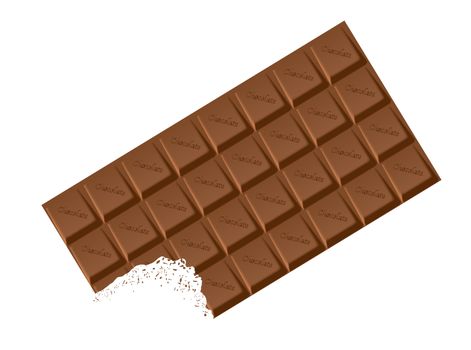 A typical bar of white Chocolate as a background