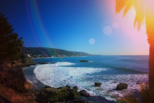 laguna beach coastal view, Los Angeles. Beautiful view of the coast