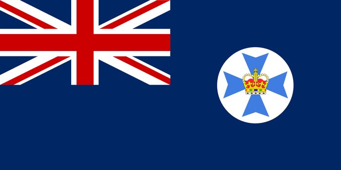 The flag of the Australian state of Queensland