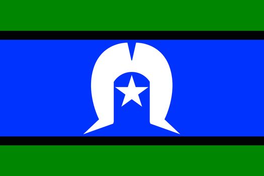 The flag of the Australian Torres Strait Islander