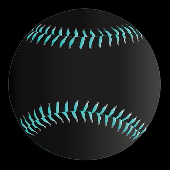 A baseball with stitching on a faded background.