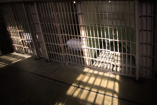 Inside view of Alcatraz Jail House Block