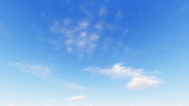 Cloudy blue sky abstract background, blue sky background with tiny clouds, 3d rendering

