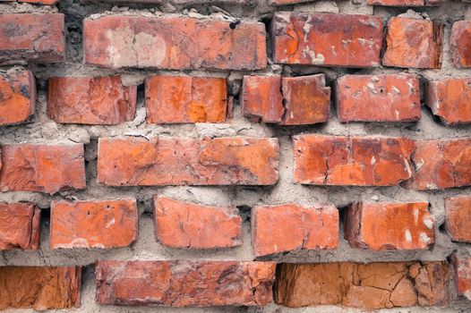 background part of the wall made of brick