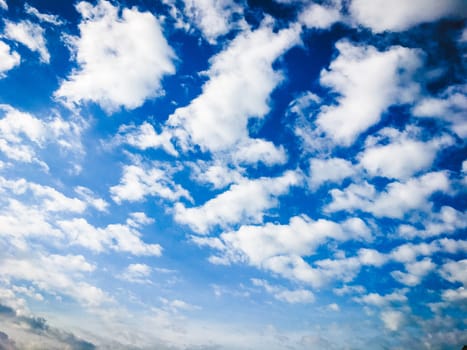 Sky blue and clouds background, sunny day background.