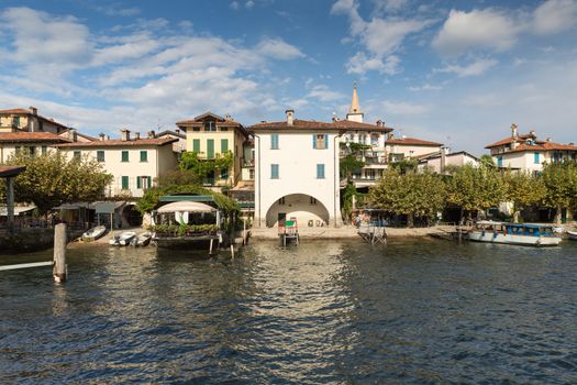 Isola dei Pescatori on Lake Maggiore near Stresa in Italy has an old fishing community and is still home to around fifty people