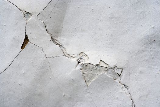 Detail of the cracks in plaster - grunge texture