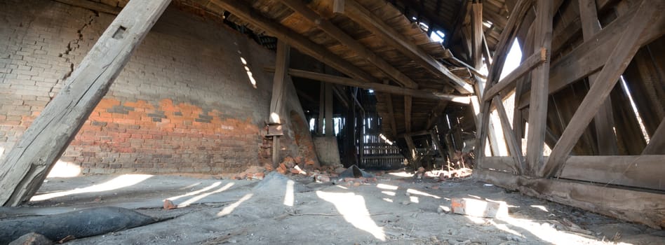 ruins of a very heavily polluted industrial factory, industrial series