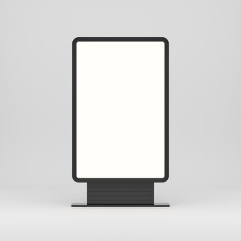 Lightboxe Isolated On white Background. 3D rendering. Template for your Design