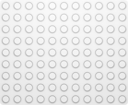 Regular Abstract White Template Texture. 3D illustration