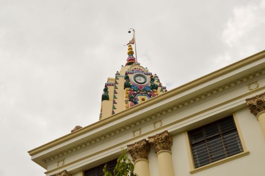 Dome of an Indian temple in the town of Mombasa, Kenya