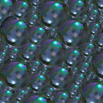 Soap bubbles background texture