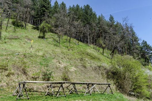 Drying-place by Fulling-mill in Jeleznitsa village, near Sofia, Bulgaria