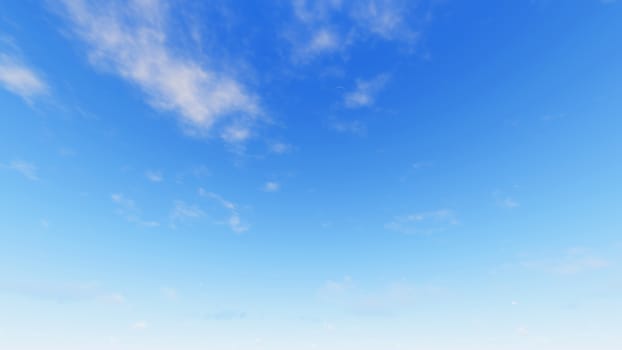 Cloudy blue sky abstract background, blue sky background with tiny clouds, 3d rendering

