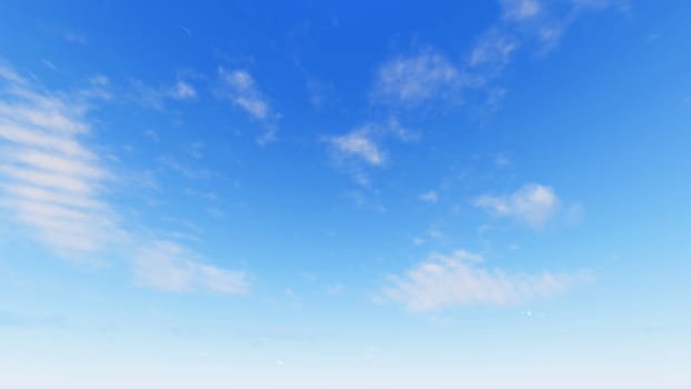 Cloudy blue sky abstract background, blue sky background with tiny clouds, 3d rendering

