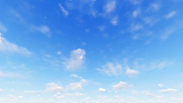 Cloudy blue sky abstract background, blue sky background with tiny clouds, 3d rendering

