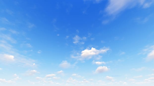 Cloudy blue sky abstract background, blue sky background with tiny clouds, 3d rendering

