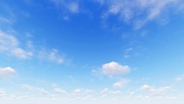 Cloudy blue sky abstract background, blue sky background with tiny clouds, 3d rendering

