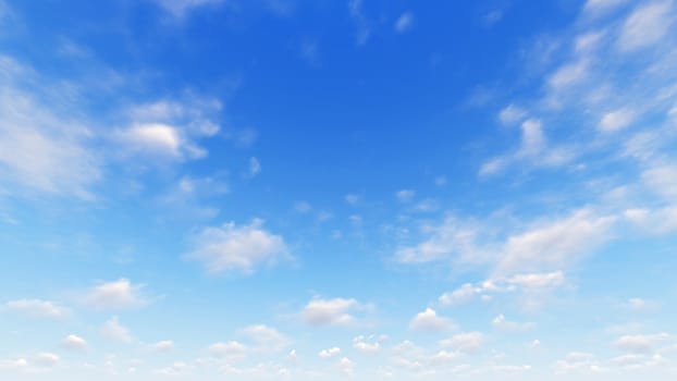 Cloudy blue sky abstract background, blue sky background with tiny clouds, 3d rendering

