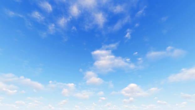 Cloudy blue sky abstract background, blue sky background with tiny clouds, 3d rendering

