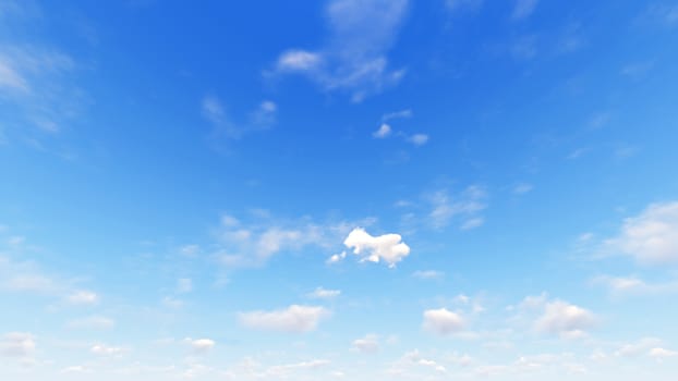 Cloudy blue sky abstract background, blue sky background with tiny clouds, 3d rendering

