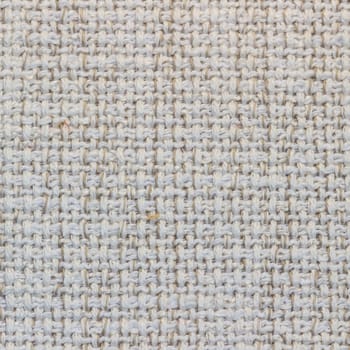Rustic canvas fabric texture in dirty whiter. Square shape