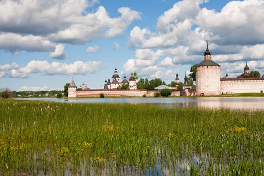 A tower an a wall in Kirillov abbey
