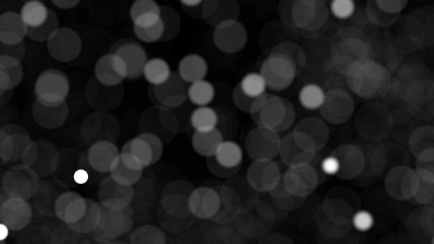 Abstract background with blurred particles. Seamless loop