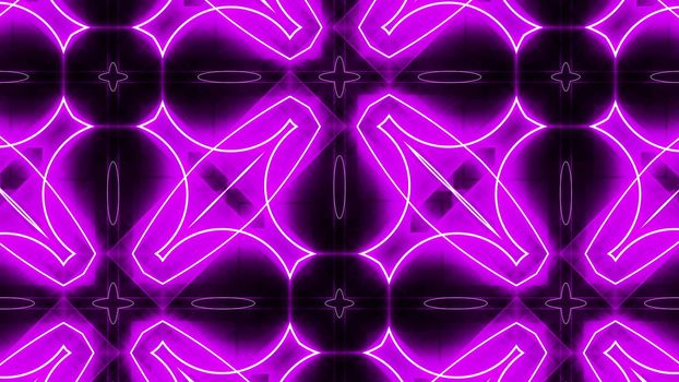 Purple abstract background, kaleidoscope. 3D rendered backdrop