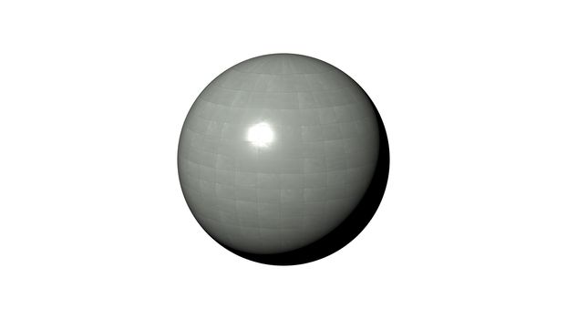 3D sphere isolated over a white background. 3D rendered