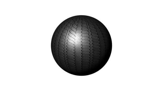 3D sphere isolated over a white background. 3D rendered