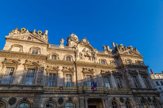 building with french flag