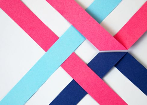 abstract background made up of colorful paper strips