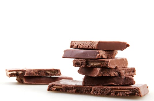 Chocolate bar isolated