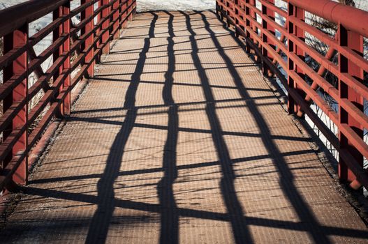 background Iron Bridge detail with shadow