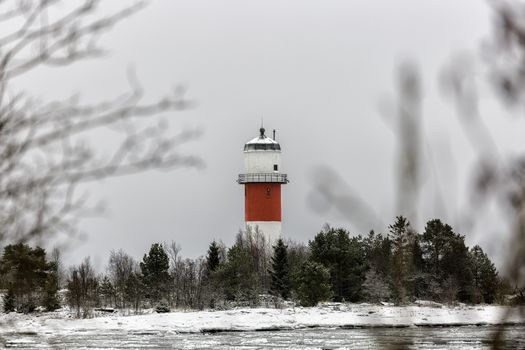 Light House with Icy Ocean