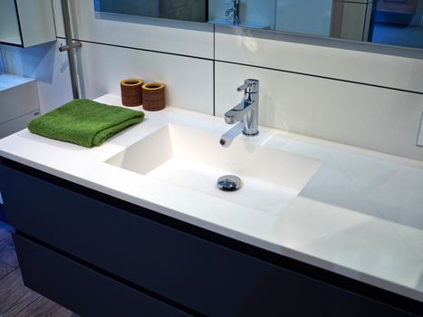 Beautiful Small Modern Trendy Design Bathroom in Luxury Home