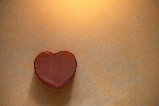 Paper Heart on old wood floors.