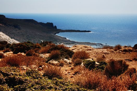 Outskirts of Crete where is pink sands and three seas mix up in this place