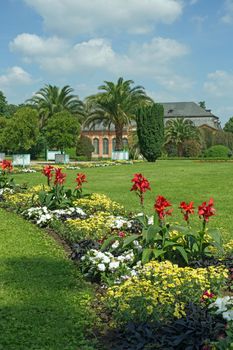 Orangerie garden in Darmstadt (Hesse, Germany)