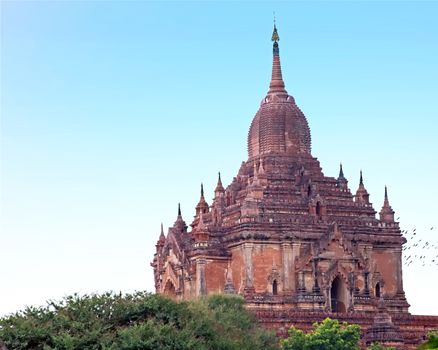 The Sulamani Temple is a Buddhist temple located in the village of Minnanthu (southwest of Bagan) in Myanmar